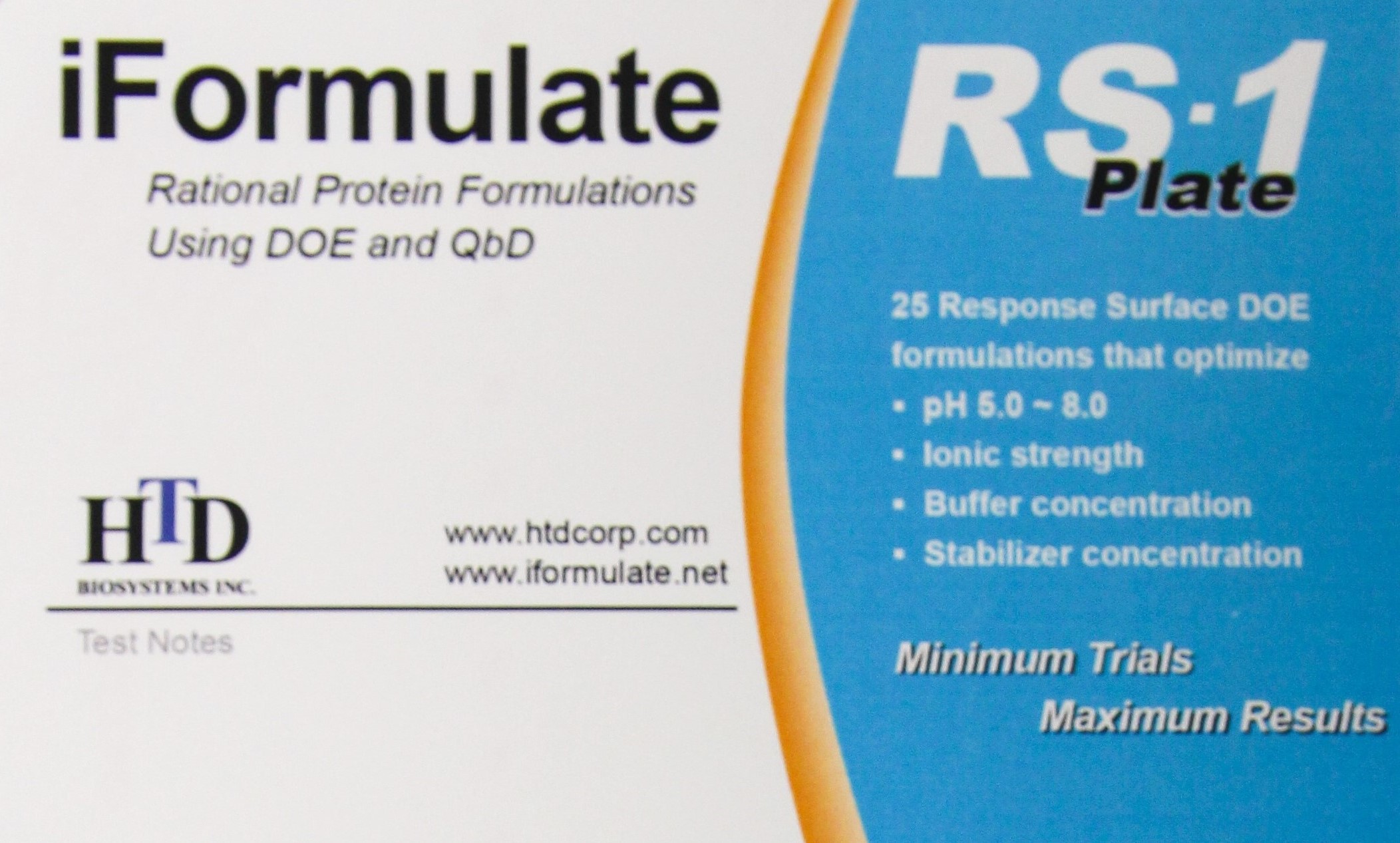 iFormulate RS-1 Plate
